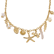 Collar Y00961 Beig Acero Inoxidable 2B28