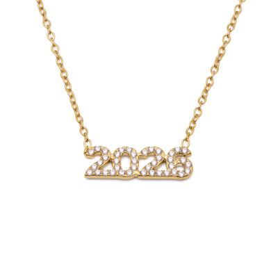 OFERTA Collar ZO12810N Dorado Acero Inoxidable