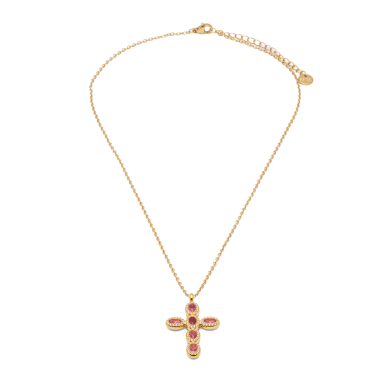 COLLAR ZO15372N ROJO DORADO Acero Inoxidable E31