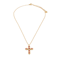 COLLAR ZO15372N ROJO DORADO Acero Inoxidable E31