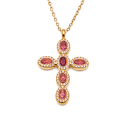 COLLAR ZO15372N ROJO DORADO Acero Inoxidable E31