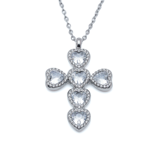 COLLAR ZO13847N PLATEADO Acero Inoxidable 2D11