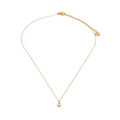 COLLAR ZO8370N DORADO BLANCO ACERO INOXIDABLE E12