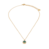 COLLAR ZO15796N VERDE DORADO Acero Inoxidable E110