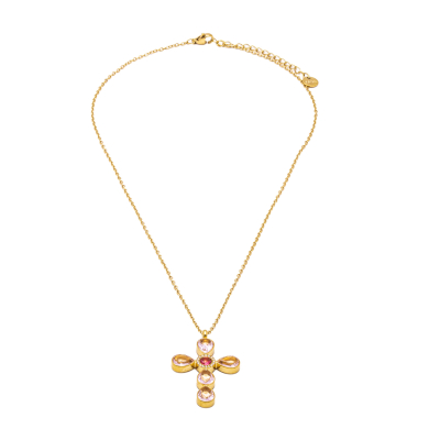 COLLAR ZO15375N ROSA DORADO Acero Inoxidable 2D11