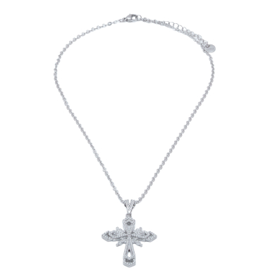 COLLAR ZO15893N PLATEADO ACERO INOXIDABLE 2D32