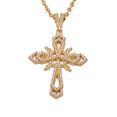 COLLAR ZO15893N DORADO ACERO INOXIDABLE 2D32