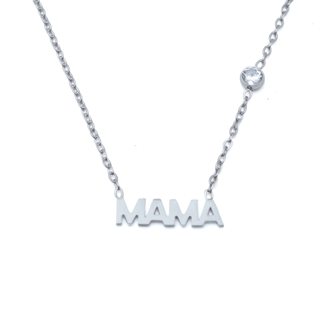 COLLAR ZO9295N180 PLATEADO Acero Inoxidable E16
