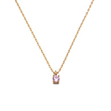 COLLAR ZO8368N DORADO ROSA ACERO INOXIDABLE E12