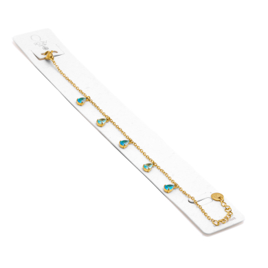 PULSERA ZO15463B DORADO AZUL ACERO INOXIDABLE 2B31
