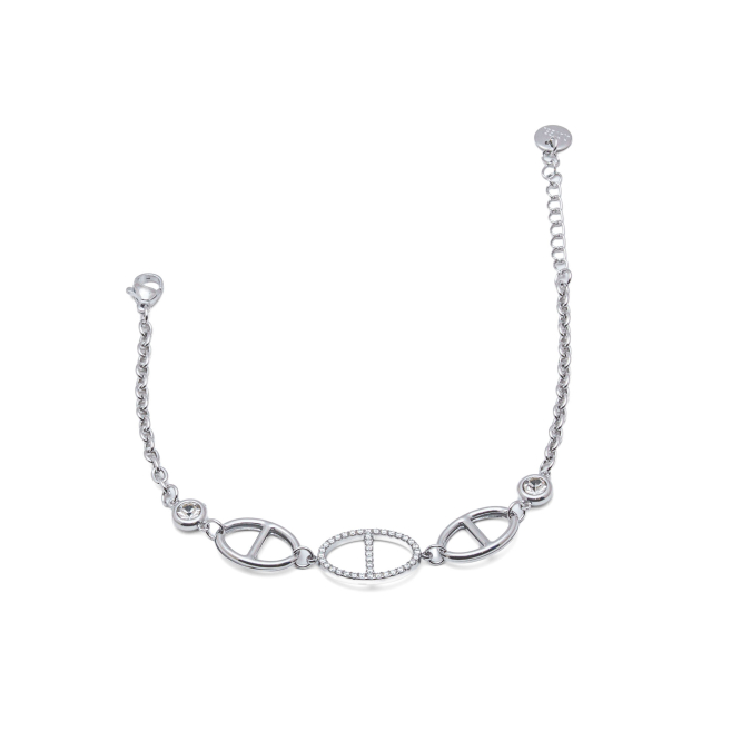 PULSERA ZO15163B PLATEADO Acero Inoxidable 2B44