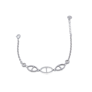 PULSERA ZO15163B PLATEADO Acero Inoxidable 2B44