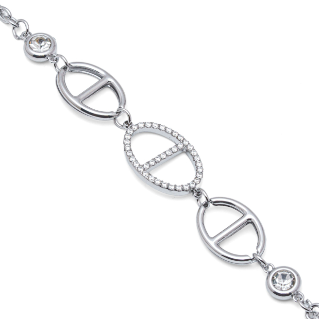 PULSERA ZO15163B PLATEADO Acero Inoxidable 2B44