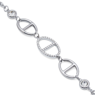 PULSERA ZO15163B PLATEADO Acero Inoxidable 2B44