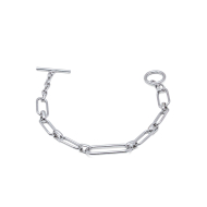 PULSERA ZO14184B PLATEADO ACERO INOXIDABLE 2B47