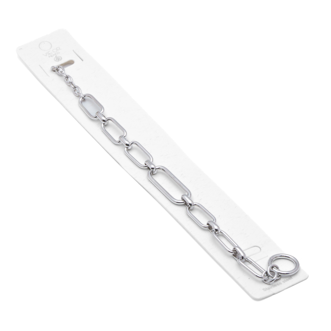 PULSERA ZO14184B PLATEADO ACERO INOXIDABLE 2B47