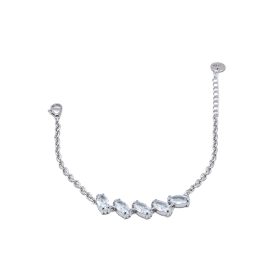 PULSERA ZO15434B PLATEADO BLANCO ACERO INOXIDABLE 2C22