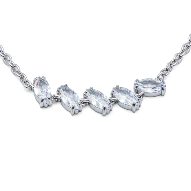 PULSERA ZO15434B PLATEADO BLANCO ACERO INOXIDABLE 2C22