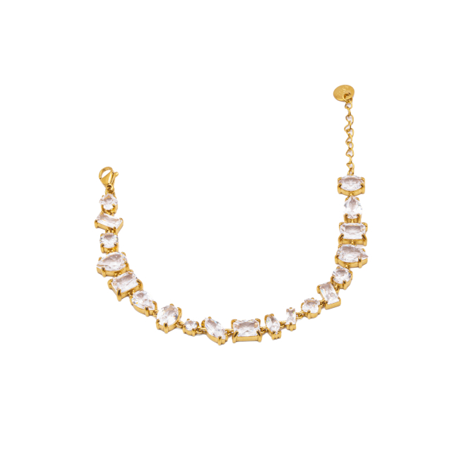 PULSERA ZO15426B BLANCO DORADO Acero Inoxidable 2C33