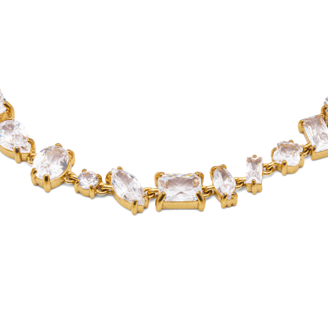 PULSERA ZO15426B BLANCO DORADO Acero Inoxidable 2C33