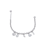PULSERA ZO12286B PLATEADO Acero Inoxidable 2B41