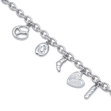 PULSERA ZO12286B PLATEADO Acero Inoxidable 2B41