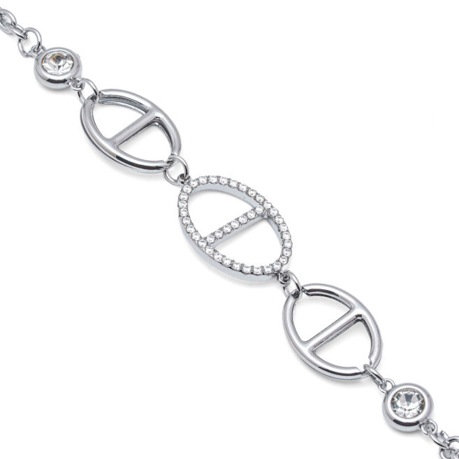 PULSERA ZO15165B PLATEADO Acero Inoxidable 2B44