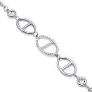 PULSERA ZO15165B PLATEADO Acero Inoxidable 2B44