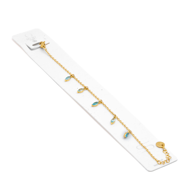 PULSERA ZO15465B DORADO AZUL ACERO INOXIDABLE 2B31