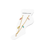 TOBILLERA ZO15466B MULTICOLOR DORADO MULTICOLOR ACERO INOXIDABLE 2B31