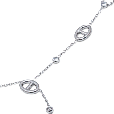 PULSERA ZO15767B PLATEADO Acero Inoxidable 2B31