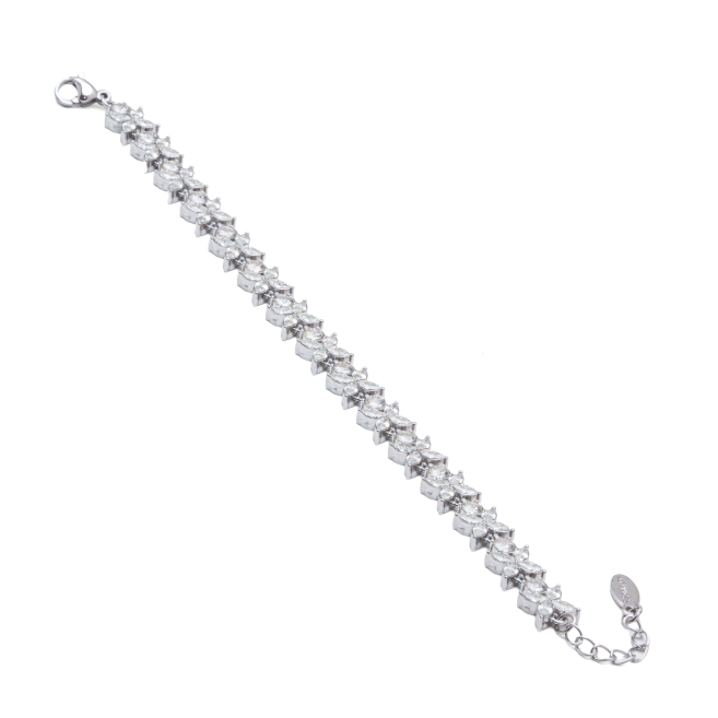 PULSERA ZO12871B Plateado Acero Inoxidable -2B22