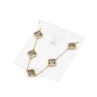COLLAR ZO13947N DORADO+GRIS Acero Inoxidable E17