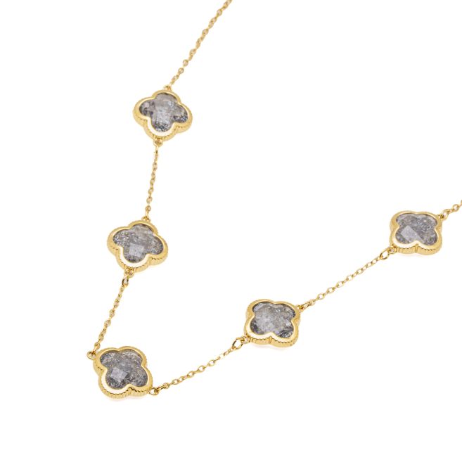 COLLAR ZO13947N DORADO+GRIS Acero Inoxidable E17