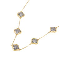COLLAR ZO13947N DORADO+GRIS Acero Inoxidable E17
