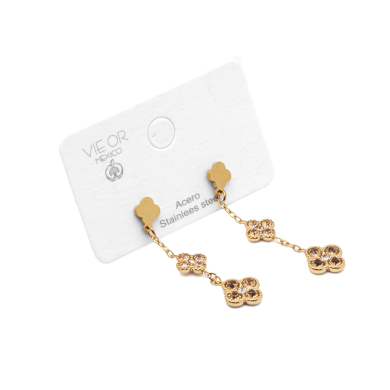 ARETES ZO15103E DORADO+BEIG Acero Inoxidable G25