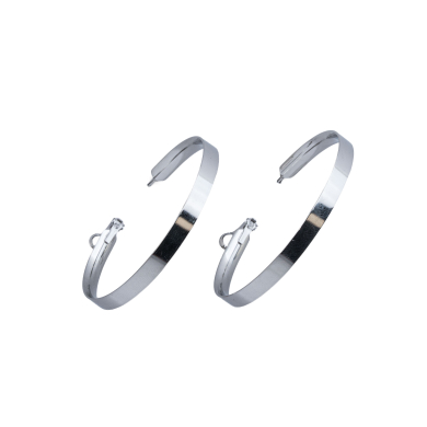 ARETES 50MM Y01575 PLATEADO Acero Inoxidable F310