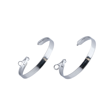 ARETES 50MM Y01533 PLATEADO Acero Inoxidable F59