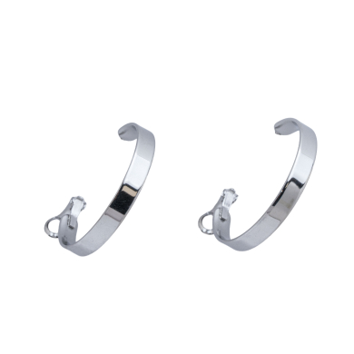 ARETES 40MM Y01532 PLATEADO Acero Inoxidable F310
