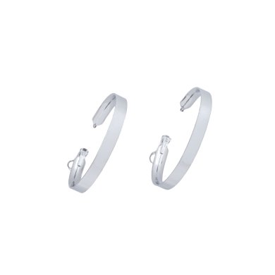ARETES 40MM Y01574 PLATEADO Acero Inoxidable F310
