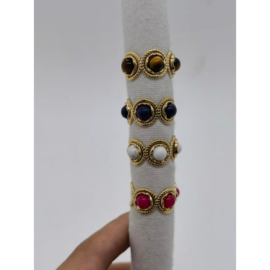 ANILLOS Y01599 FUXIA ACERO INOXIDABLE