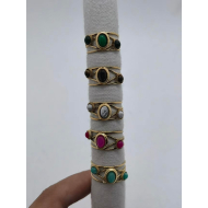 ANILLOS Y01596 BLANCO ACERO INOXIDABLE