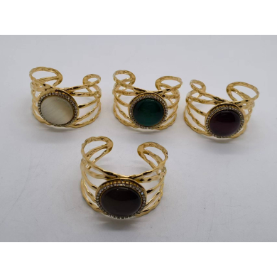 BRAZALETE Y01584 CAFE ACERO INOXIDABLE