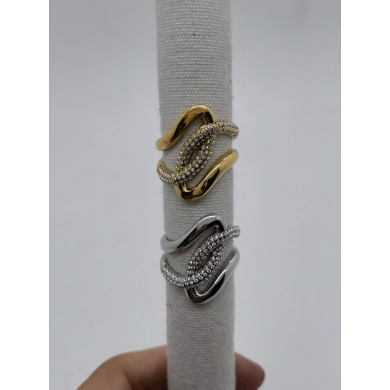 ANILLOS Y01607 DORADO ACERO INOXIDABLE