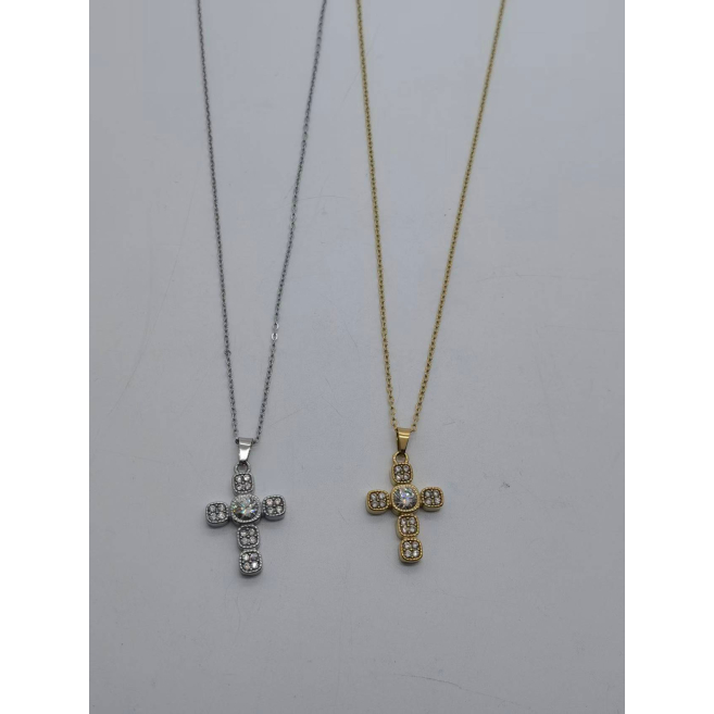 COLLAR Y01625 PLATEADO ACERO INOXIDABLE