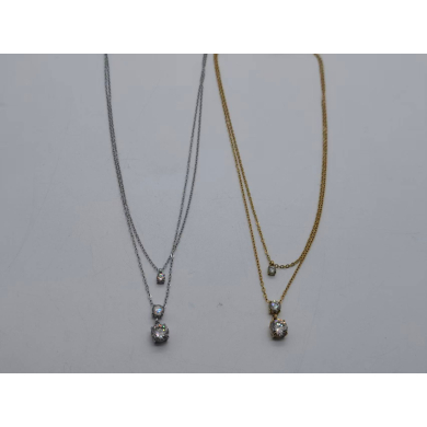 COLLAR Y01627 PLATEADO ACERO INOXIDABLE