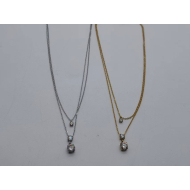 COLLAR Y01627 PLATEADO ACERO INOXIDABLE
