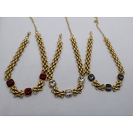 COLLAR Y01622 ROJO ACERO INOXIDABLE