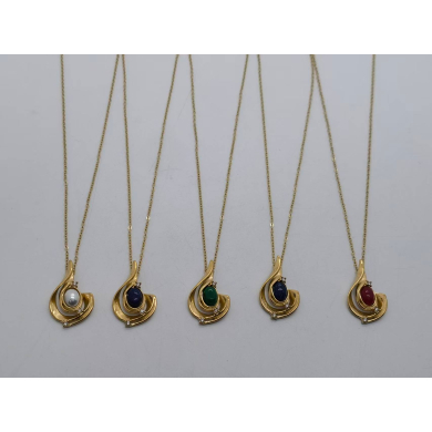 COLLAR Y01642 NEGRO ACERO INOXIDABLE