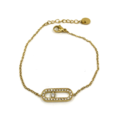 PULSERA ZO16061B DORADO  ACERO INOXIDABLE 2B34